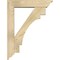 Ekena Millwork Merced Traditional Rough Sawn Bracket w/ Offset Brace, Douglas Fir, 6"W x 26"D x 34"H BKT0604X26X34MRC01RDF - alternate 2